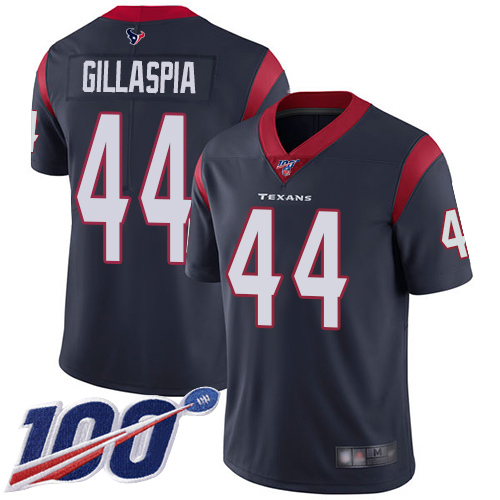 Houston Texans Limited Navy Blue Men Cullen Gillaspia Home Jersey NFL Football #44 100th Season Vapor Untouchable